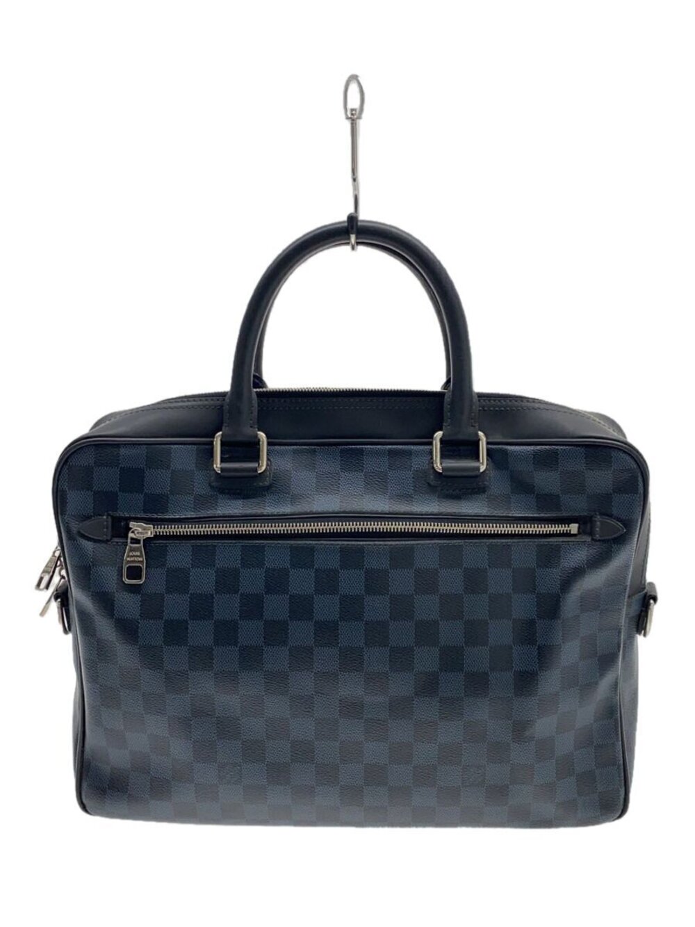 Louis Vuitton Porte Documents Business Bag Damier Cobalt Navy Blue Navy Blue